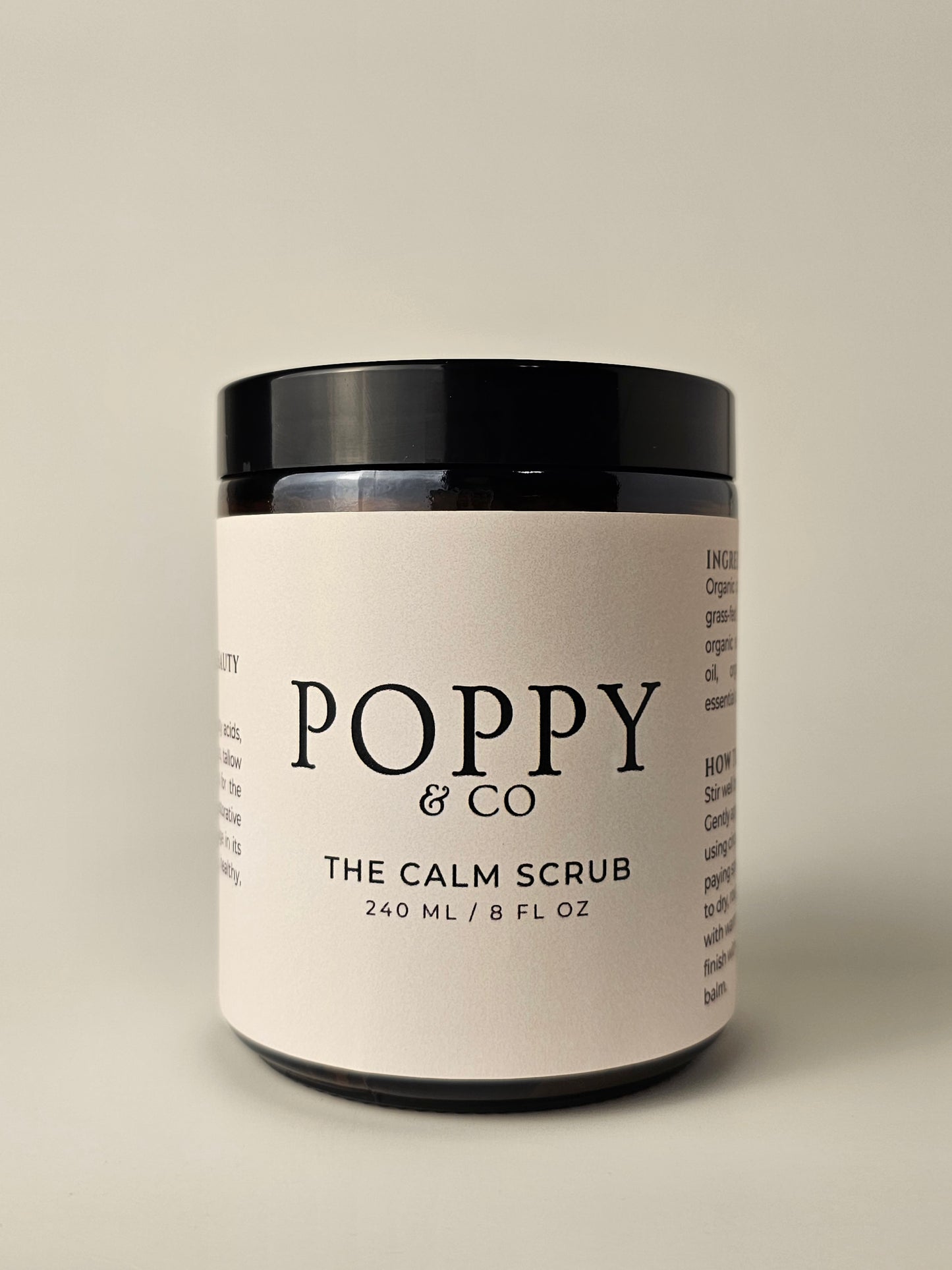 The Calm Scrub - Tallow Sugar Scrub - 8 fl oz